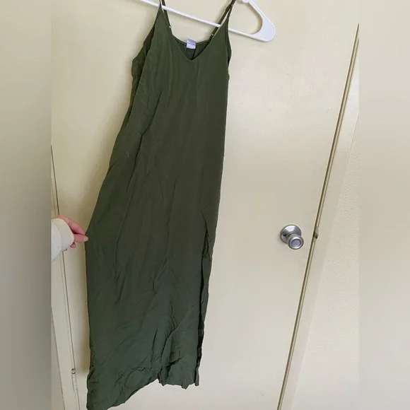chinese dress ladies Old Navy Green Baby Doll Maxi Dress 4X